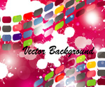 splashled colored design vector